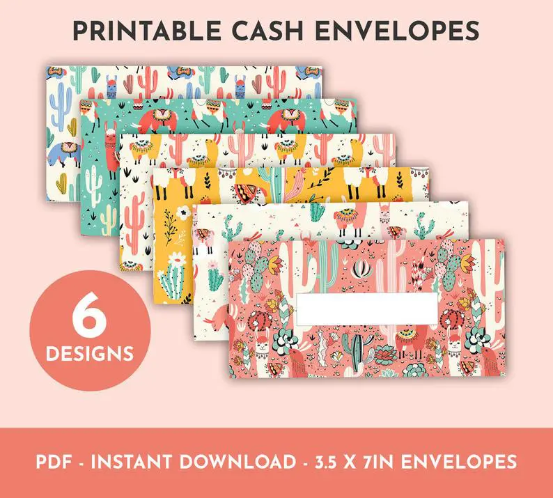  cactus-llama-cash-enevelope-printable