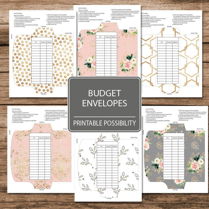 21 cash envelope templates for your budgeting needs