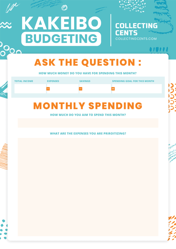 kakebo budgeting method page 2