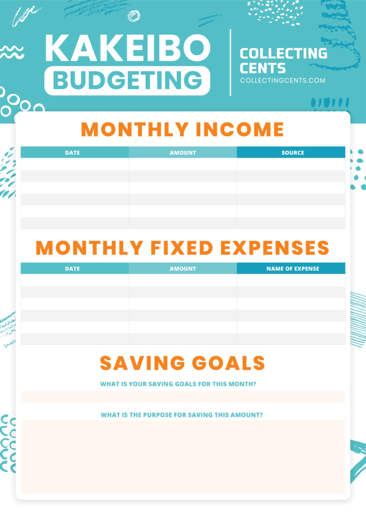 kakeibo budget method page 1