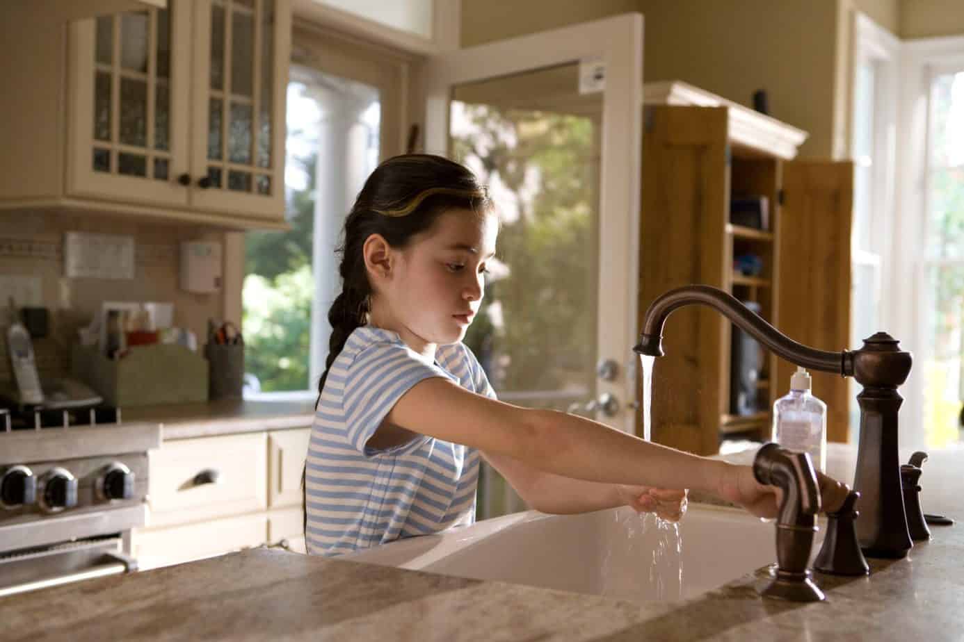 hydrogen peroxide kitchen sink