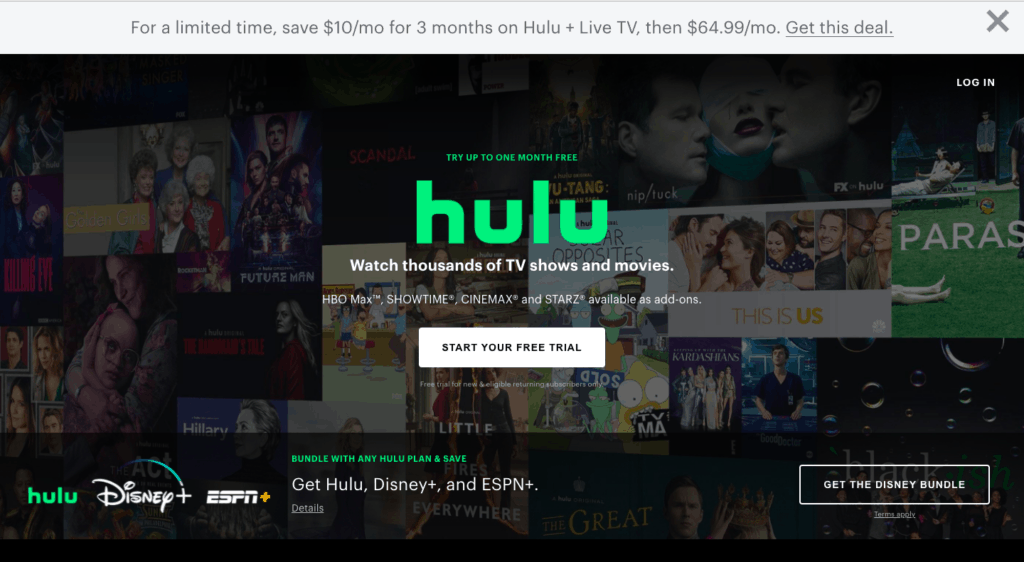 hulu stock screenshot