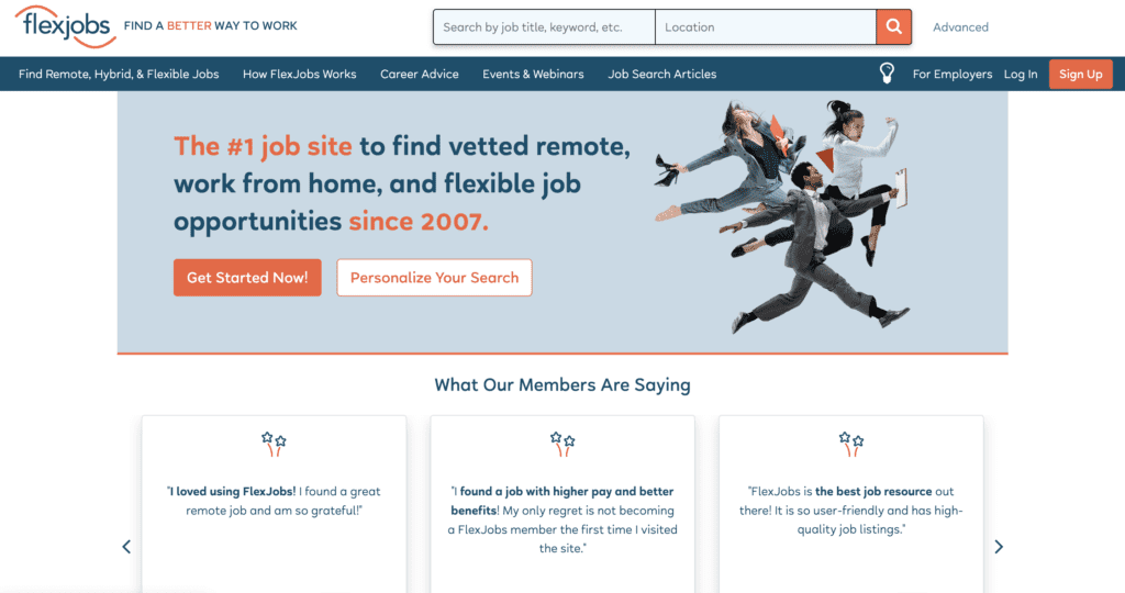 flexjobs job board for freelancers